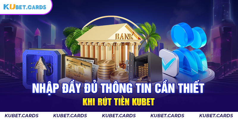 Hoàn thành lệnh rút qua việc nhập hết thông tin