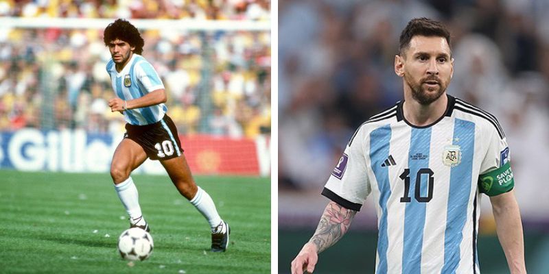 Chiếc áo số 10 của các huyền thoại Argentina