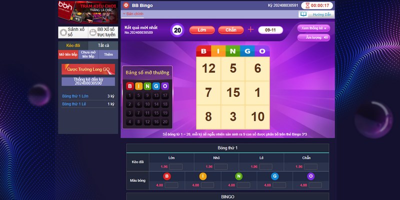 BB Bingo tại Ku xổ số